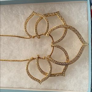 Never worn touchstone crystal by Swarovski lotus